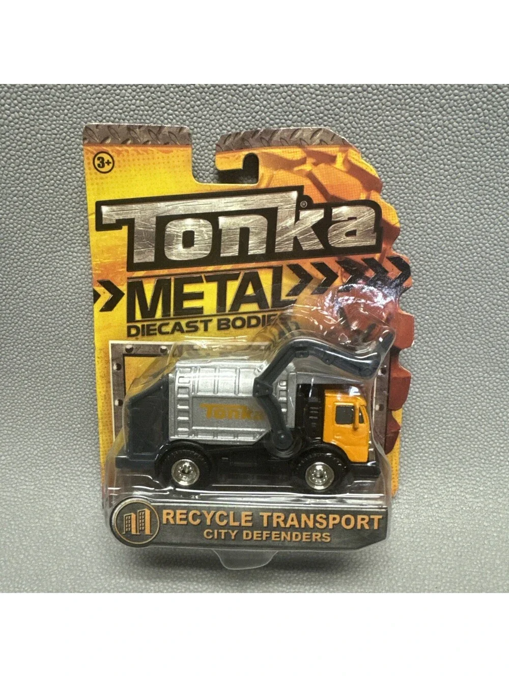 Tonka Metal Recycling Truck Transport City Defenders 1:64 Orange 2014 Diecast